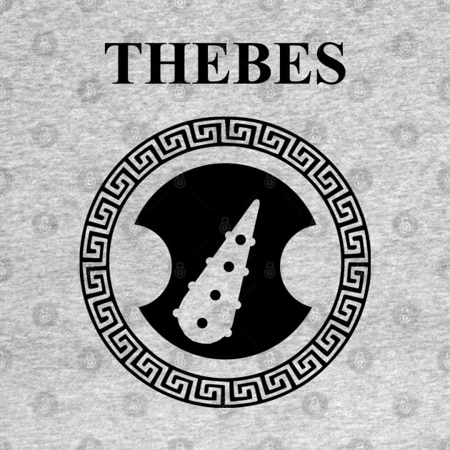 Thebes Sacred Band Shield Ancient Greek City-State by AgemaApparel